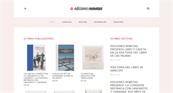 Desktop Screenshot of edicionesremotas.com